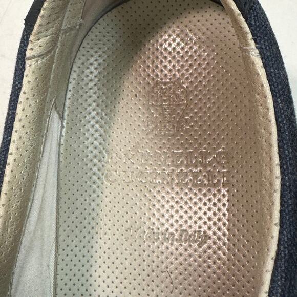 VGUC Brunello Cucinelli Nubuck and Canvas Slip-On Sneakers Blue EU 40 US 7 D main image 6